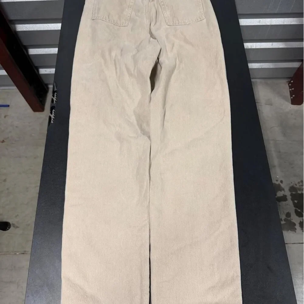 Llbean Women's Tan and Cream Jeans